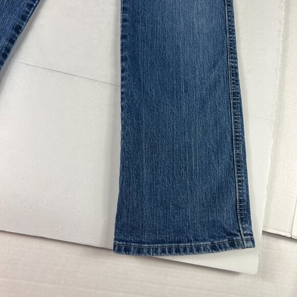 Y2K Calvin Klein Jeans Women's Measured 30x29* Slim Boot Cut Blue Denim Tag 10 - Picture 5 of 16